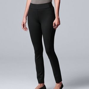 Vera Wang Skinny Scuba Pant